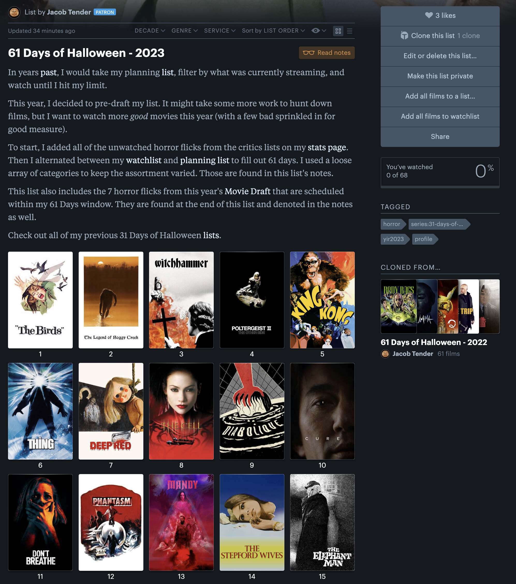 New to Letterboxd so I'm trying to expand my watchlist. Grew up on